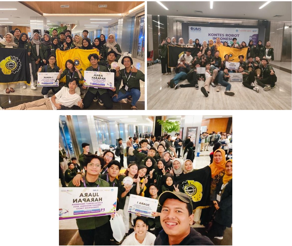 Tim Klub Robotika Universitas Sriwijaya pada Kontes Robot Indonesia 2024